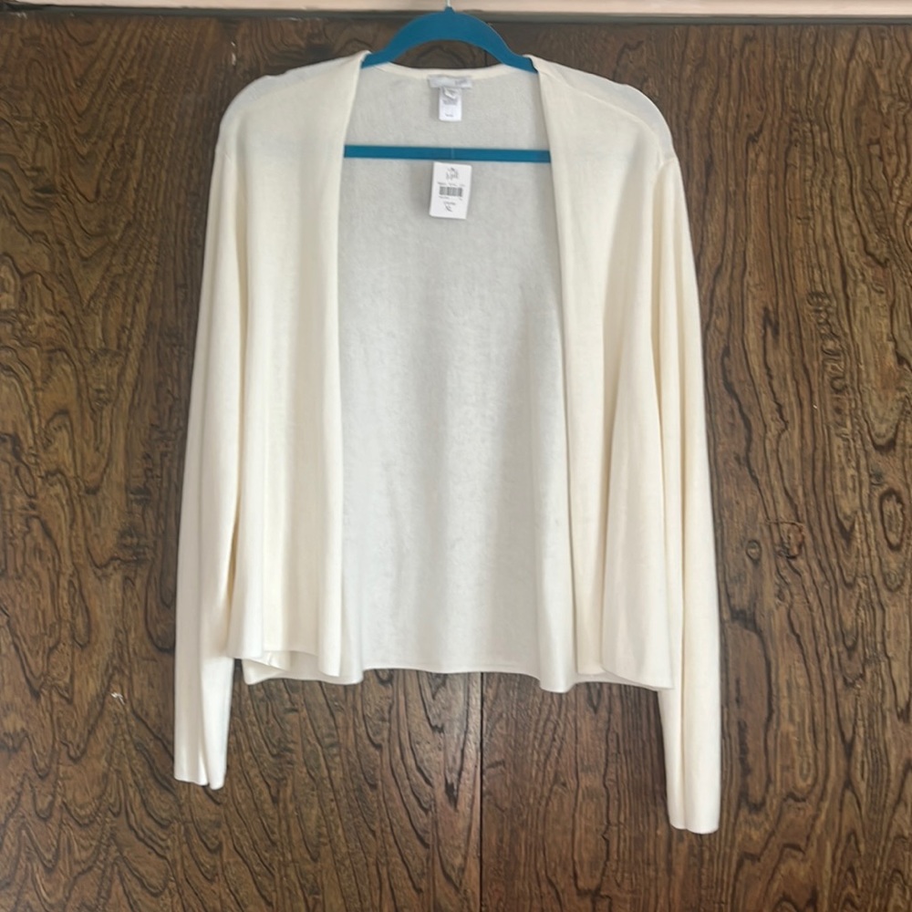 J Jill NWT cardigan XL cream colored.  Beautiful quality